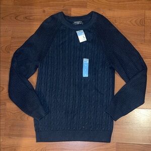 Primark Men's Cable Knit Crewneck Sweater